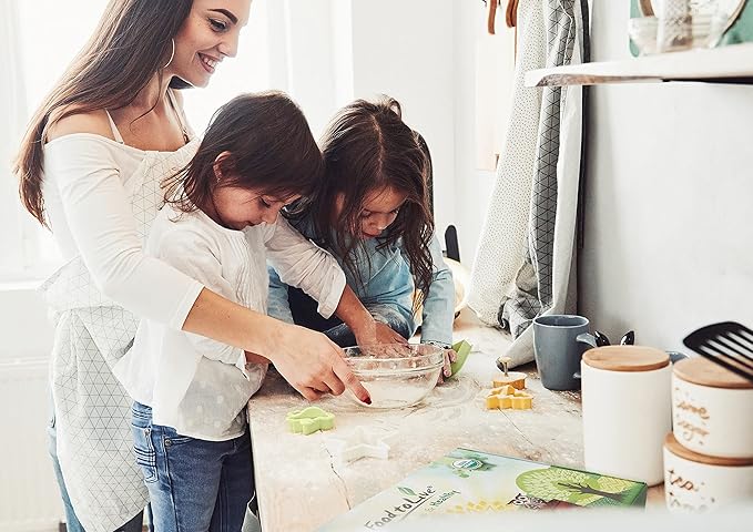 Food to Live - Organic Baking Ingredients in a Gift Box A Variety Pack of Organic Coconut Flour, Chia Flour, Coconut Sugar, Shredded Coconut, Ground Golden Flaxseeds