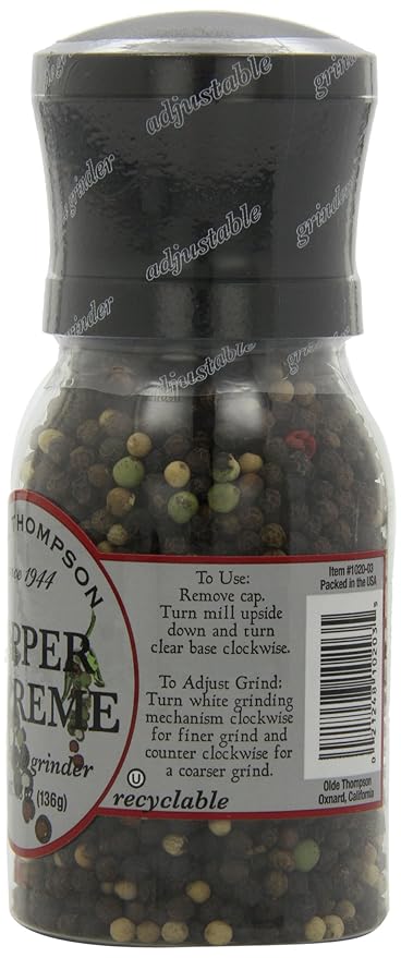 Olde Thompson Pepper Supreme Grinder, 4.8 Ounce