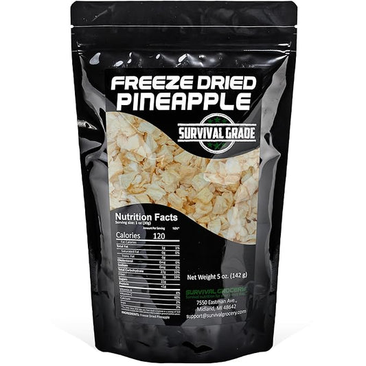 Survival Grocery짰 - Freeze Dried Pineapple (5 oz./1 Bag)