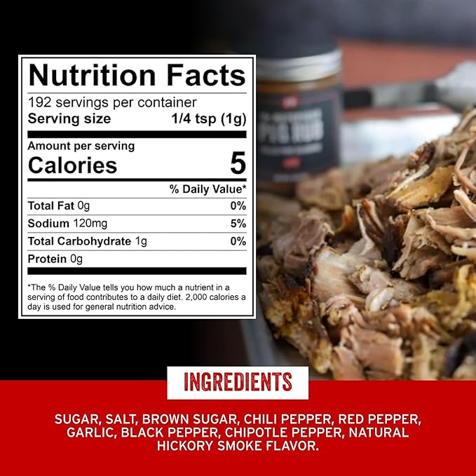PS Seasoning Notorious PIG Pulled Pork Seasoning and Dry Rub - BBQ Rubs for Smoking and Grilling - Sweet and Smoky Pig BBQ Powder Rub Spice Blend for Ribs, Chops, Beef, Steaks, Chicken