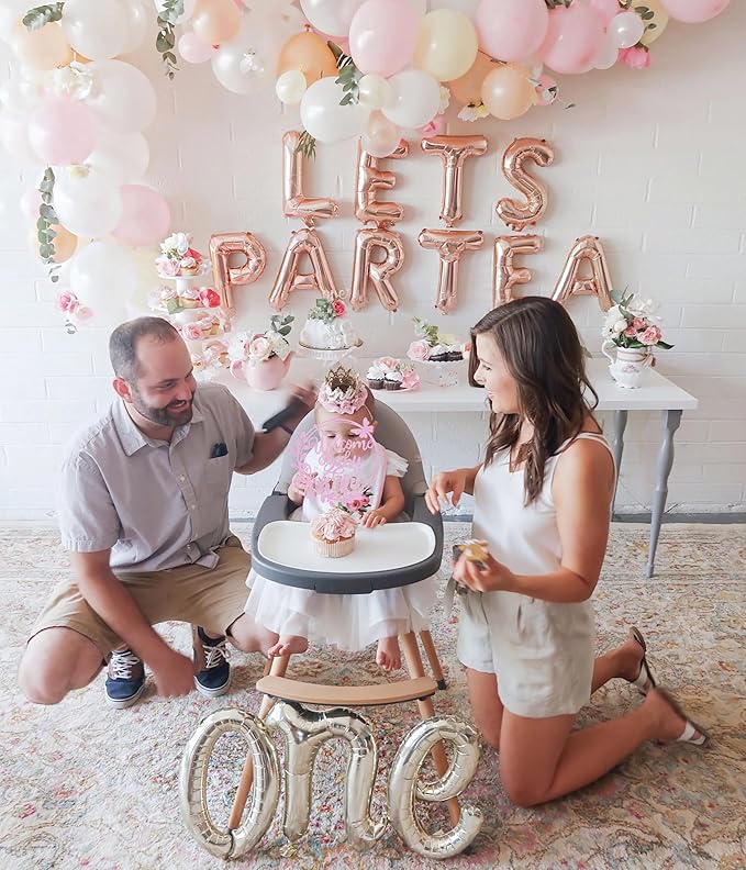 Welcome Baby Girl Cake Topper - Pink Glitter Baby Shower Cake Decorations, Baby Girl Cake Topper, for Baby Shower/Birthday Party/Gender Reveal Party Photo Booth Props