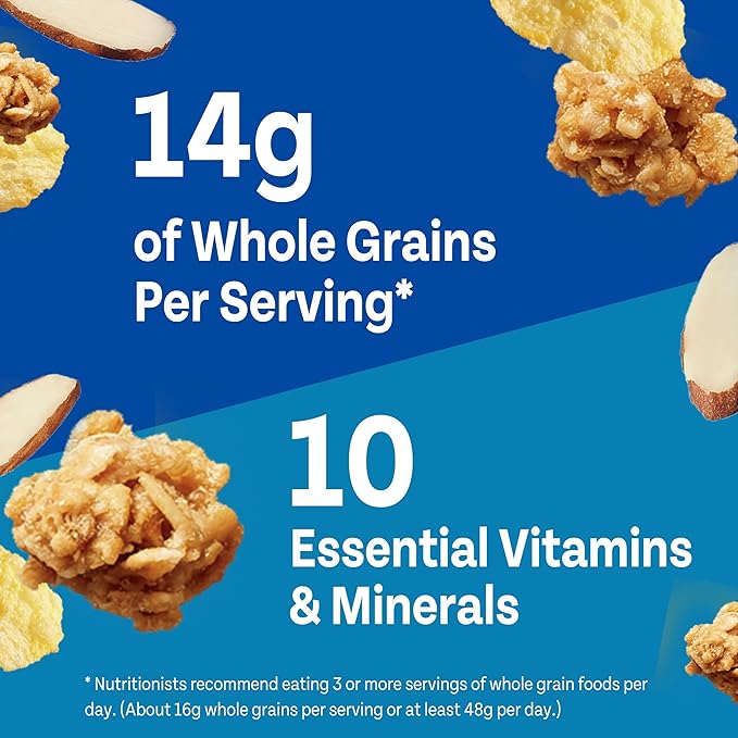 Honey Bunches of Oats Almond, Heart Healthy, Low Fat, made with Whole Grain Cereal, 12 Ounce