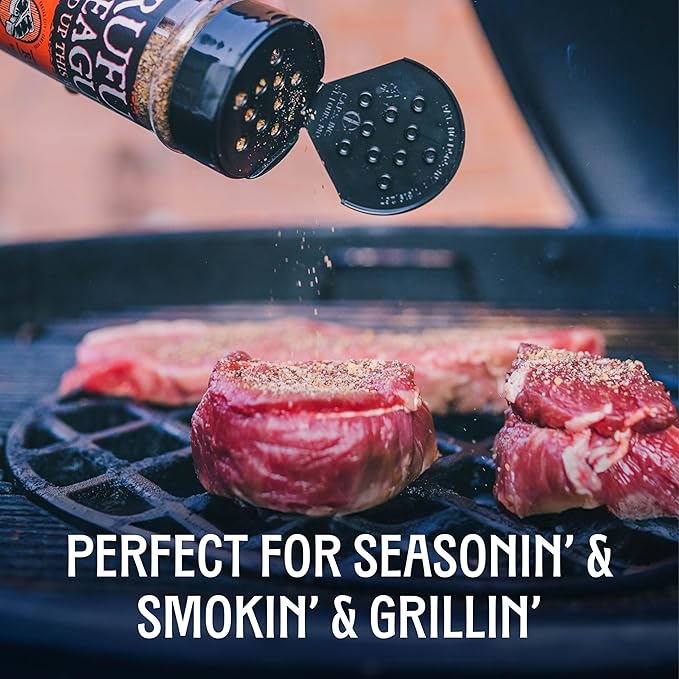 Rufus Teague BBQ Seasoning Gift Set, Big Box O' Rub BBQ Dry Rub for Smoking and Grilling Meat, 5 Flavor Spice Set, Gifts for Men Who Like Grilling