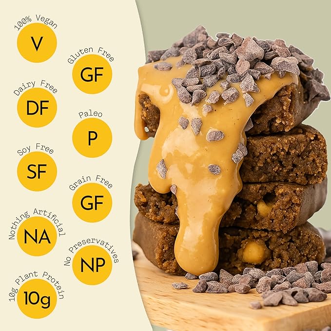 Send Bars Plant-Based Vegan Healthy Protein Bars, With Greens (Lemon Cherry, 8 Bars) ??Only Real Ingredients, Zero Added Sugar, Gluten-Free, Dairy-Free