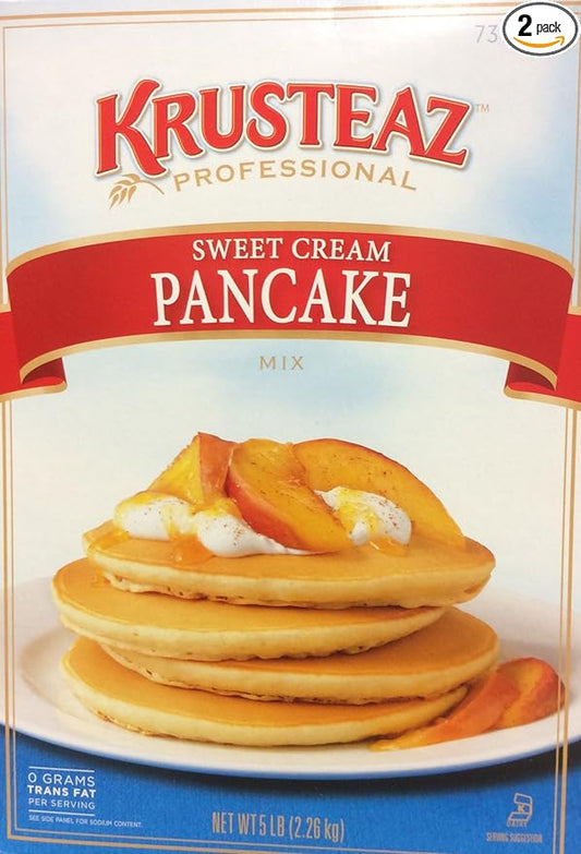 Krusteaz SWEET CREAM PANCAKE Mix 5lbs. (2-Pack) Restaurant Quality