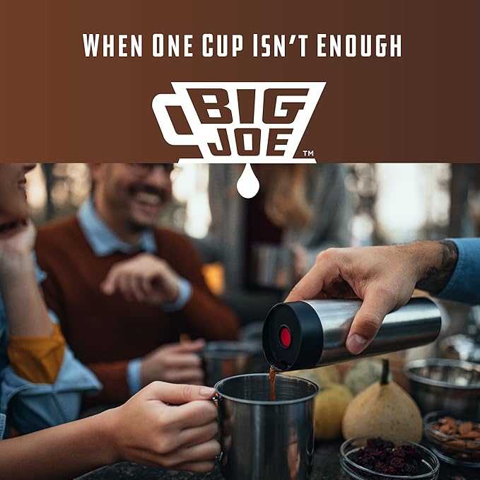 Big Joe짰 Large Pour Over Coffee Maker w/ 50 Filters, Brews from 12 up to 75 Ounces, Fits Any Drinkware, Dishwasher Safe, Made in USA