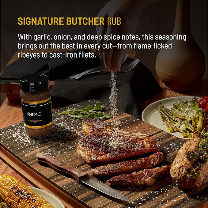 Osmo Seasoning Bundle 4pk - Premium Gourmet Seasoning Collection Perfect for Chicken, Steak, Fish or Vegetables, Chef-Selected Variety Pack for Cooking, Finishing & Grilling (4 Pack)