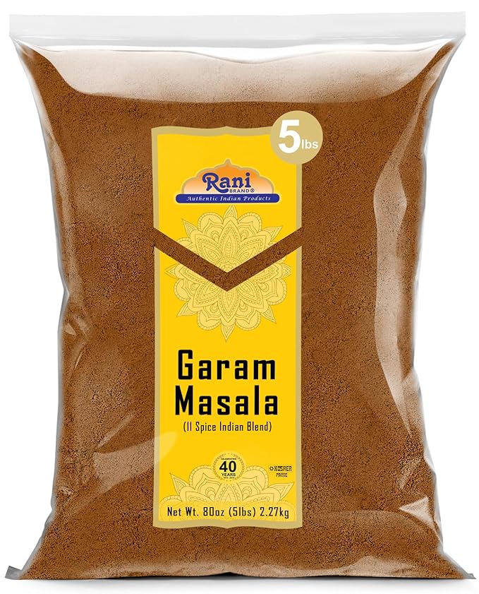 Rani Garam Masala Indian 11-Spice Blend 80oz (5lbs) 2.27kg Bulk ~ All Natural, Salt-Free | Vegan | No Colors | Gluten Friendly | NON-GMO | Kosher | Indian Origin