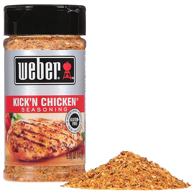 Weber Kick'n Chicken Seasoning, 5 Ounce Shaker (Pack of 2)