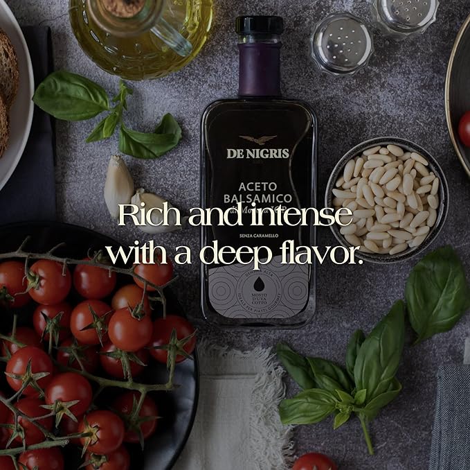 De Nigris Balsamic Vinegar Of Modena Excellence Line - Platinum Eagle (65% Grape Must) 8,5 Oz (250ml) | Balsamic Vinegar From Modena Italy, Sublime And Full-bodied Taste