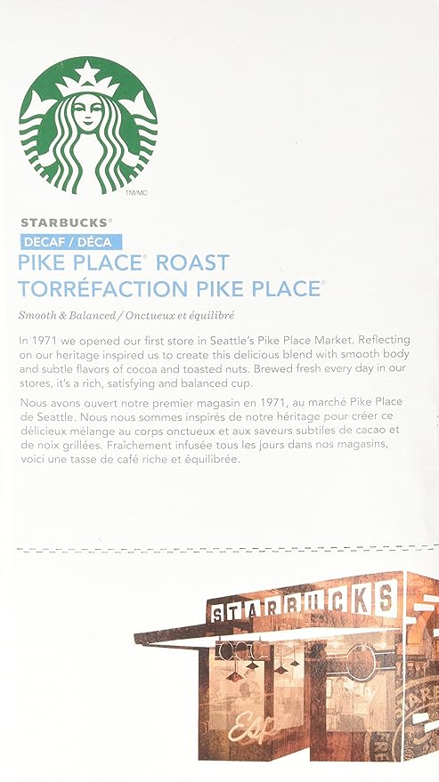 Starbucks Decaf Pike Place Roast 48 K-Cups