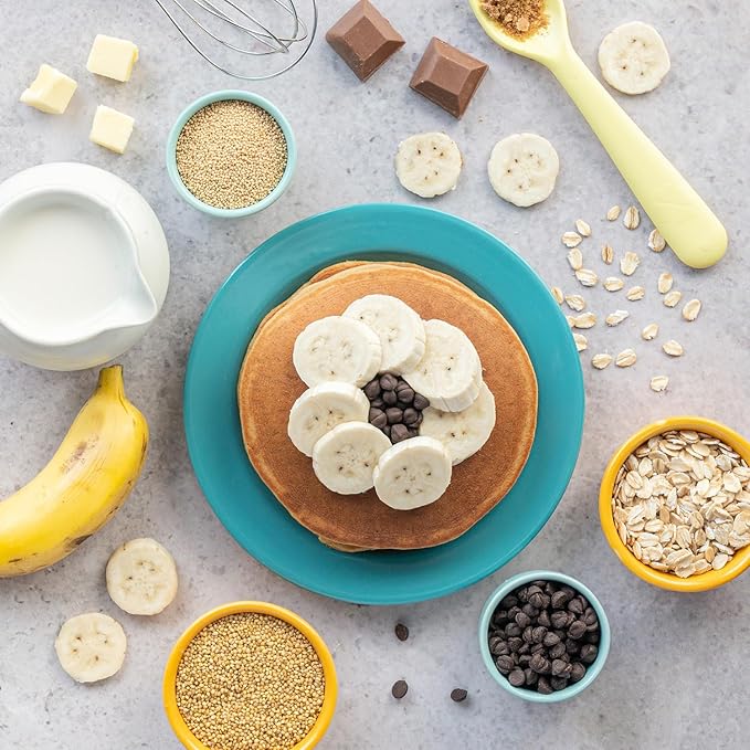 Slurrp Farm Millet Pancake Mix | Banana Choco-Chip | Made with Oats & Jowar | No Refined Sugar or Maida | Healthy Breakfast for Kids & Toddlers | 5.29 Oz (150g)