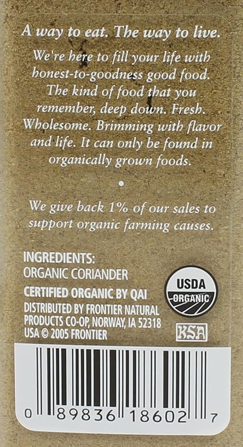 Simply Organic, Coriander Powder, 2.29 Oz (Pack of 2)