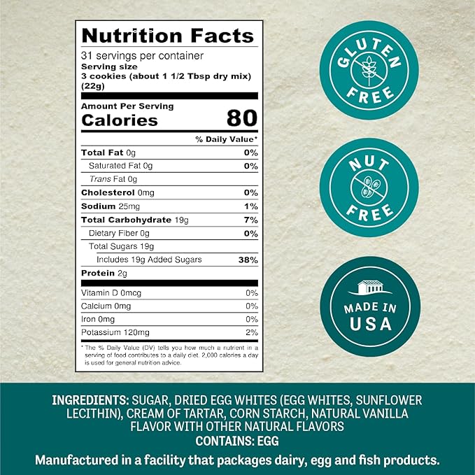 Judee???Complete Meringue Powder Mix 1.5 lb (24oz) - Great for Baking and Decorating - No Preservatives - Gluten-Free and Nut-Free - Make Meringue Cookies, Pies, Frosting, and Royal Icing