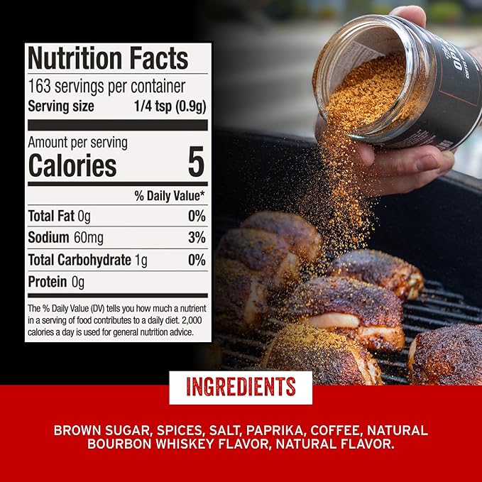PS Seasoning The Eye Opener - Coffee Bourbon BBQ Seasonings and Rubs for Smoking, Grilling, Baking - Coffee Rub Seasoning, BBQ Rubs and Spices for Grilling Ribs, Tri Tip, Brisket, Pulled Pork, 5.2oz