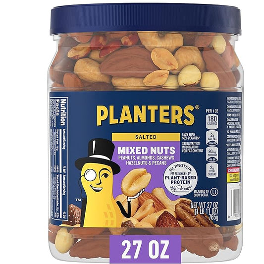 Planters Mixed Nuts Jar, 27 Ounce