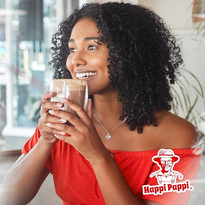 Happi Pappi - Premium Hot Cocoa Mix, Dairy-Based Rich and Creamy Chocolate Powder for Drinks & Baking, Indulgent Cacao Treats for Cozy Nights and Warm Beverages, 16 oz Bag ??White Mocha Flavor