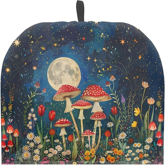 Tea Cozy Red Mushroom Print Creative Insulated Tea Cosy Extra Thick Home Kitchen Decoration Creative Gifts Dust Teapot Cover Kitchen Accessories for Travel