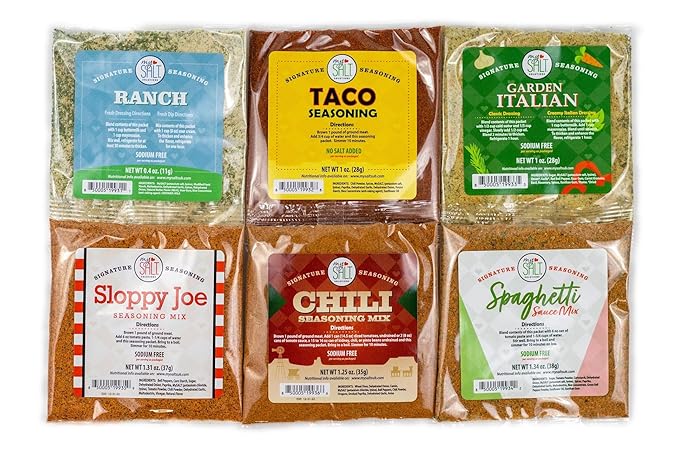 MySALT Chili Seasoning Mix 3 Pack ??Sodium Free Comfort Food for Hearty Chili Night ??Salt-Free, Low Sodium Dinner Made Easy