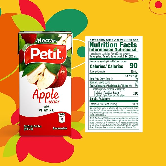 Petit Apple Nectar, 200 ml (Pack of 24) ??Refreshing Fruit Beverage