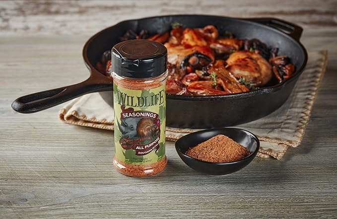 Wildlife Seasonings All Purpose Southern Blend - Versatile Meat Seasoning for Steak, Poultry, and Vegetables, Perfect for Grilling, Roasting, or Southern-Style Cooking with a Savory Flavor