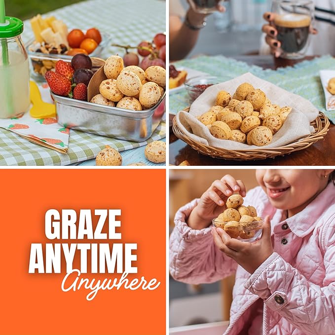 Keep Grazin Grain Free Crunchy Cheese Biscuits - Grilled Cheese Flavoured | 2.12 Ounce (Pack of 3) | Gluten & Sugar-Free, Non-GMO Protein Snacks - Baked with 100% Grass-Fed Cheese & Cassava Flour