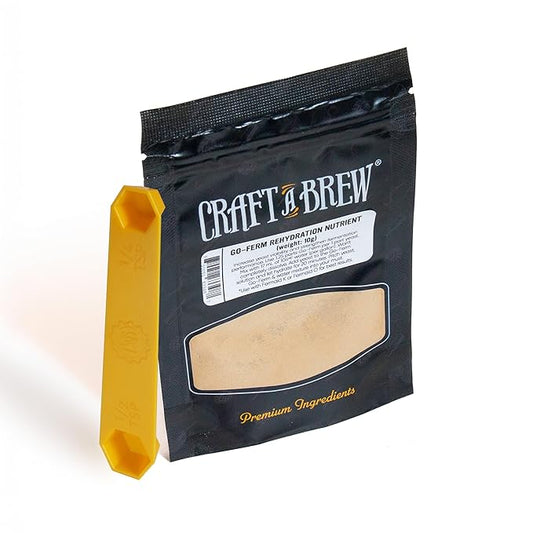 Craft A Brew - Go-Ferm - Natural Yeast Rehydration Nutrient - Enhances Fermentation Kinetics - Yeast for Alcohol Fermentation - 10g