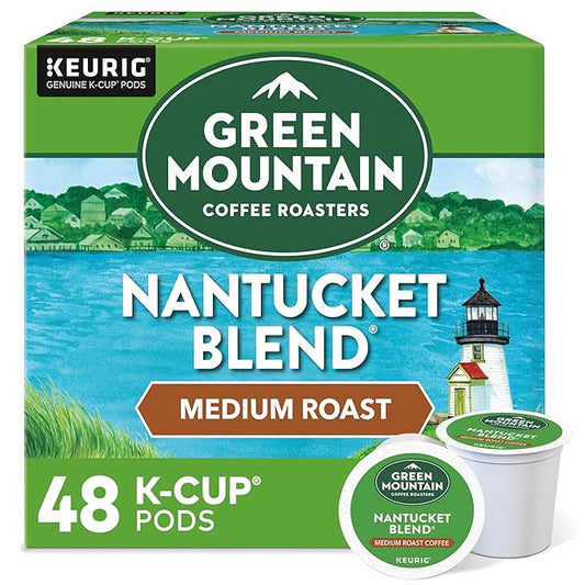 Green Mountain Coffee Roasters Nantucket Blend, Single-Serve Keurig K-Cup Pods, Medium Roast Coffee Pods, 48 Count