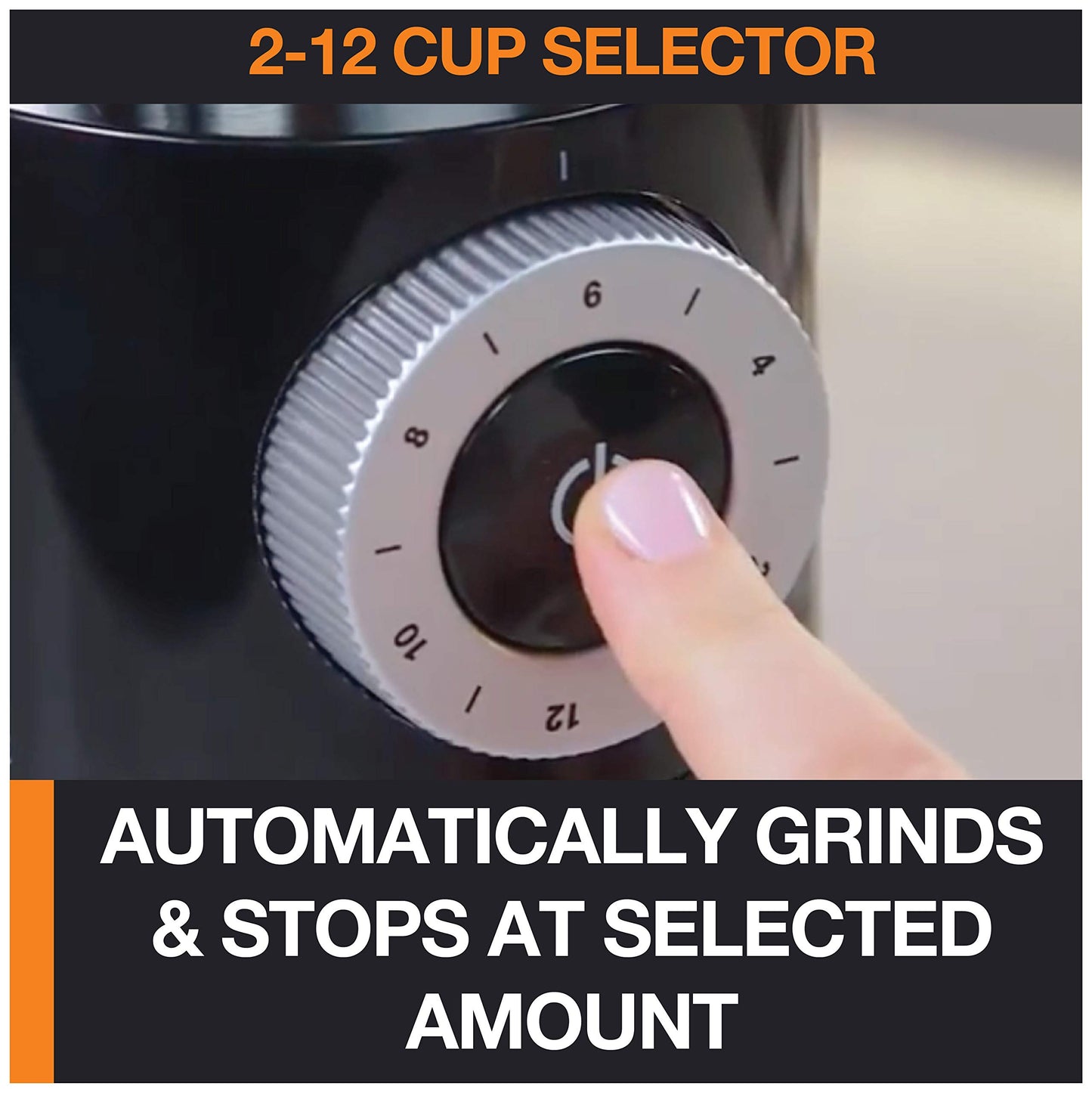 KRUPS Precision Burr Coffee Grinder: 12 Settings, 8 oz Capacity for Drip, French Press, Espresso