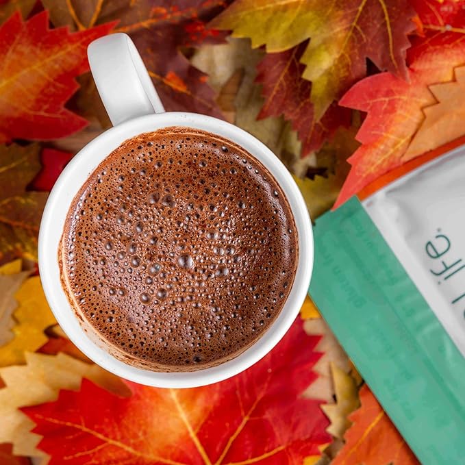 Bare Life: Instant Dairy Free Pumpkin Spice Hot Cocoa Mix - 10 Serving Pouch | Gluten Free, Vegan, Organic, Plant Based, Paleo, Soy Free, Corn Free, Lactose Free, Refined Sugar Free, Hot Chocolate, 9.52 oz.