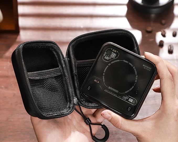 BOOKOO Themis Mini Coffee Scale Case Only for BOOKOO Coffee Scale Mini Coffee Scale Storage Bag Espresso Super Mini Coffee Scale Bag with Themis Mini Scale Protector Screen Cleaning Kit