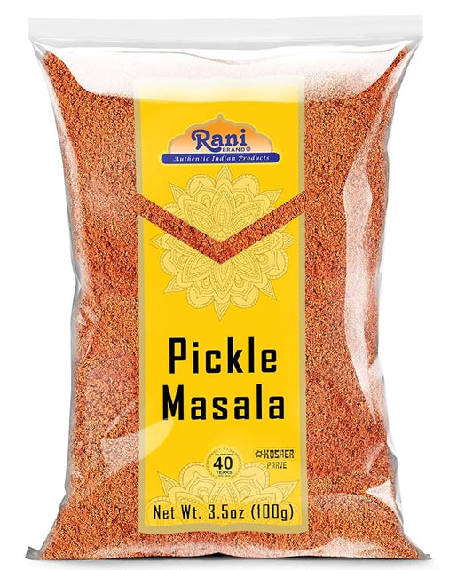 Rani Pickle (Achar) Masala Indian Spice Blend 3.5oz (100g) ~ All Natural | Vegan | Gluten Friendly | NON-GMO | No colors | Indian Origin