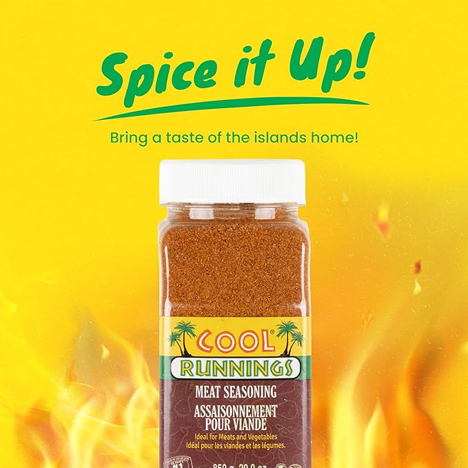 Cool Runnings USA Meat Seasoning 850g - Robust and Flavorful Blend for Marinating, Roasting, and Grilling Beef, Pork, Lamb and Chicken