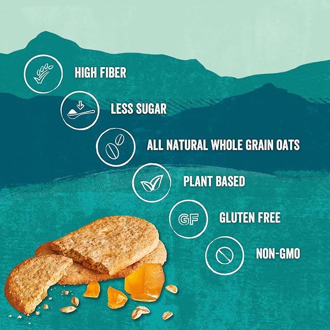 Nairn's Gluten-Free Stem Ginger Oat Grahams - Healthy, Tasty and Safe for Celiacs. Perfect On-the Go Snack .High Fiber, No Artificial Colors, Flavors, or Preservatives, 5.64oz