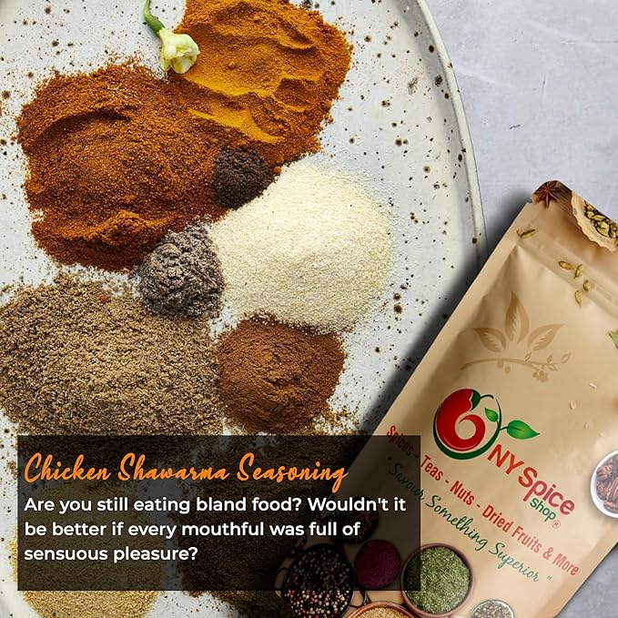 NY Spice Shop Chicken Shawarma Seasoning - Authentic Mediterranean Blend Grilling Spices for Chicken - Fresh Middle Eastern Spice Mix - 6 Ounce