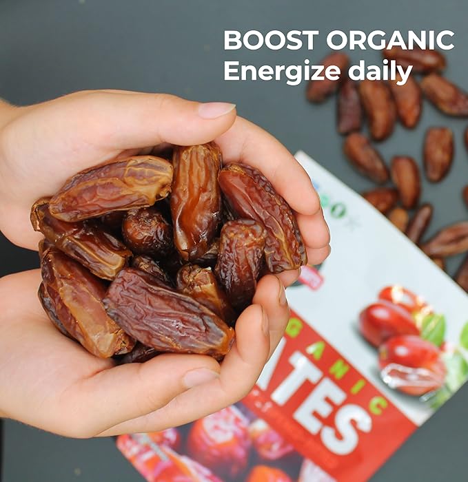 Perfect Delights Organic Dates, Vegan, Sun-Dried Pitted Dates, Healthy Fruit Snack for Kids and Adults - Single Pack(16 oz)