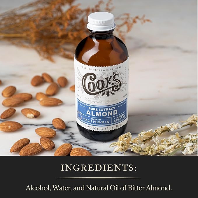Cook?™s, Pure Almond Extract for Baking, Cooking, and Mixology, Allergen Free Almond Flavoring Extract, 32 oz