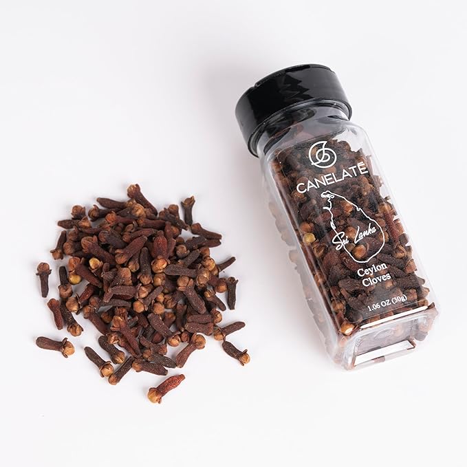 CANELAT횋 Organic Cloves Whole 30g (1.06oz) - Packed at the source, 100% pure, High Eugenol Cloves from small holder farmers in Sri Lanka