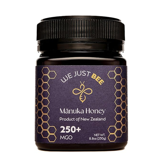 Raw Manuka Honey MGO 250+ | Premium New Zealand Honey – Supports Wellness with Natural Properties | 100% Pure, Sustainably Sourced | Ideal for Tea, Toast, & More – 250g/8.8oz