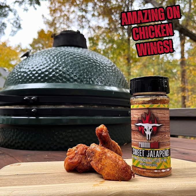 Sweet Jalapeno Seasoning | Premium Sweet and Spicy Rub | Sweet Heat Rub for Beef, Pork, Chicken, and Fish | Incredible Fajita Seasoning and Rib Rub | Runnin Wild Foods, 5.9 oz