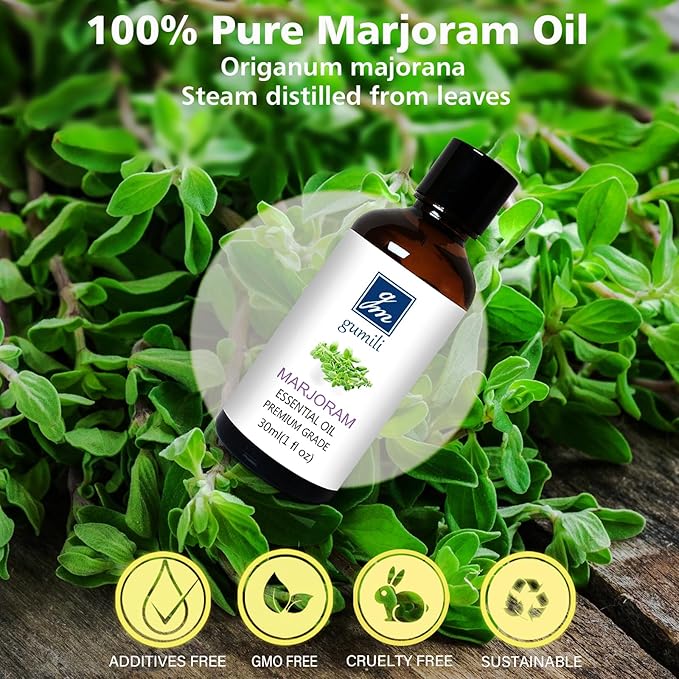 Marjoram Essential Oil 1 Oz ??100% Pure Natural Sweet Marjoram Essential Oil for Diffuser, Skin, Massage & DIY, Fresh Herbal Aroma