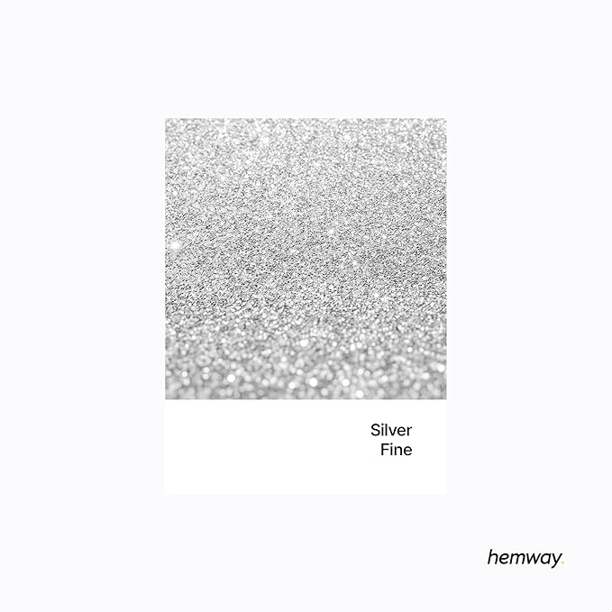 Hemway Premium Glitter Shaker - Silver | 130g Fine Metallic Flake Sequins for Resin & Epoxy Crafts | Craft Supplies for Tumblers, Festival, Art