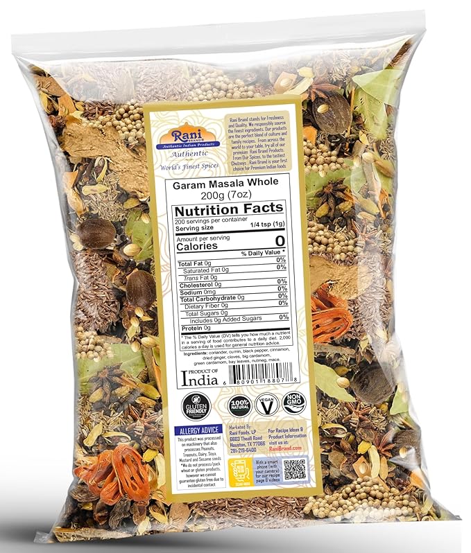 Rani Garam Masala Indian 11 Whole Spices Blend 7oz (200g) ~ All Natural, Salt-Free | Vegan | No Colors | Gluten Friendly | NON-GMO | Indian Origin