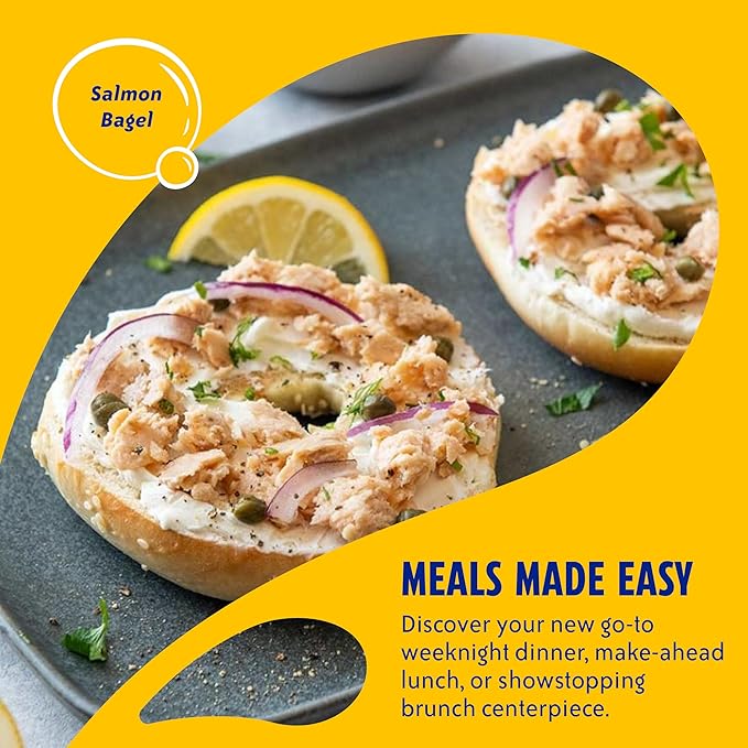 Chicken of the Sea Alaskan Pink Salmon, 2.5 Ounce Packets (Box of 12), Wild Caught Salmon, Lemon Pepper