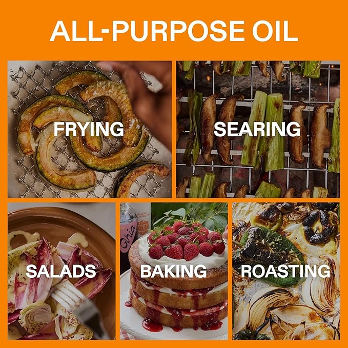 Algae Cooking Club Chef-Grade 100% Algae Cooking Oil - High Smoke Point 535째F - Rich in Omega-9, Neutral Buttery Flavor - Seed-Oil Free - Perfect for Searing, Baking, Frying & Dressings (2, 16 fl oz)