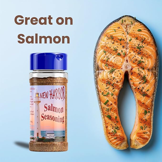New Harbor Seasoning - Salmon Seasoning | All Natural | Perfect for Grilled Fish | Made in America |