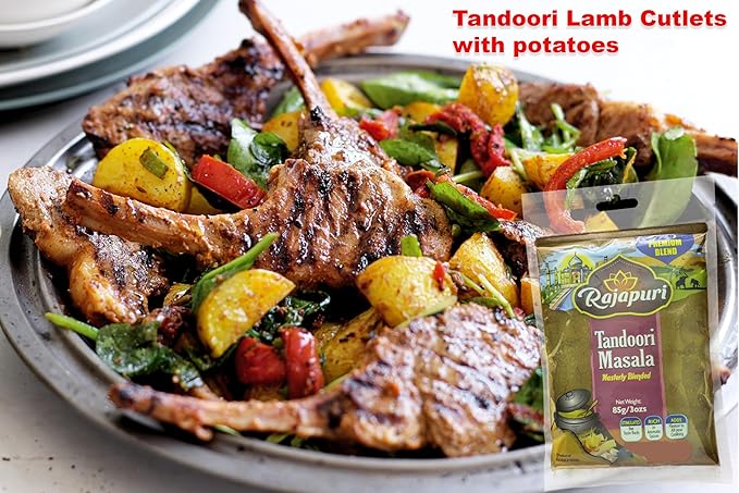 Rajapuri Mixed Spices | Tandoori Masala - 85g / 3 Ounce - Perfect for Chicken Tikka and Lamb