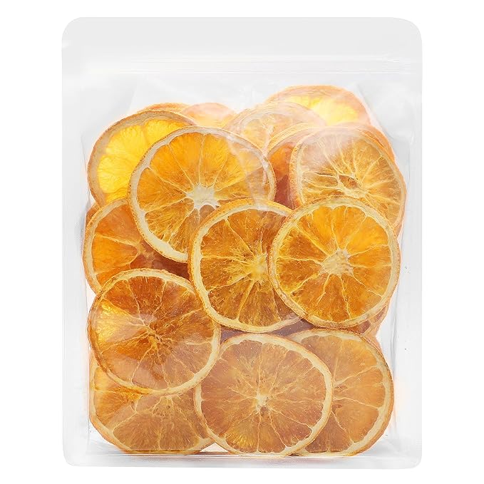 iGAOZM Dried Orange Slices,Dehydrated Oranges Slices For Cocktails,7.05oz/200g,No Sugar Added No Additives, Dried Citrus Fruit wheel For Drinks,Cakes,Citrus Garnish