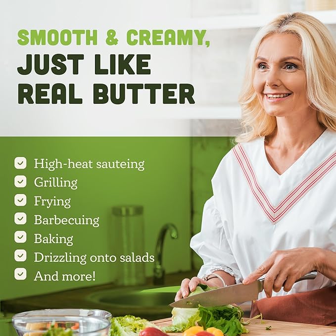 AVA JANE'S KITCHEN - Extra Virgin Avocado Oil - 100% Cold Pressed, Natural, & Unrefined - 480째F High Smoke Point, Rich in Potassium & Vitamins - Creamy & Buttery Taste - 2 Bottle Pack, 8.4 fl oz each