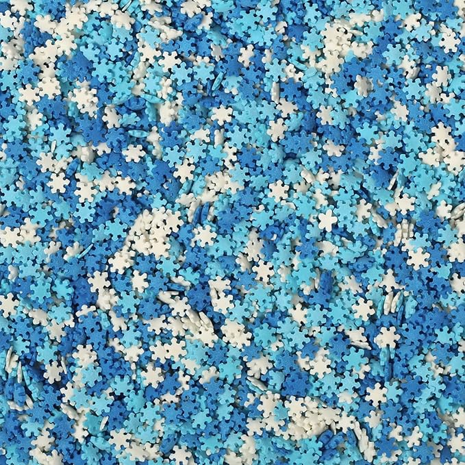 Snowflake Sprinkles - 1.7 Pounds - Winter Wonderland Decorating Sprinkle Mix, Great for Baking Cookies, Cakes, Cupcakes and More!